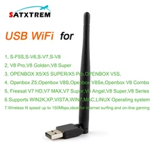 Mini V8 USB WiFi Wireless with Antenna LAN Adapter for Openbox X5 Z5 V8S,Freesat V7 HD ,V7 Combo;V8 Pro,V8 Super,V8 Golden,S-V6