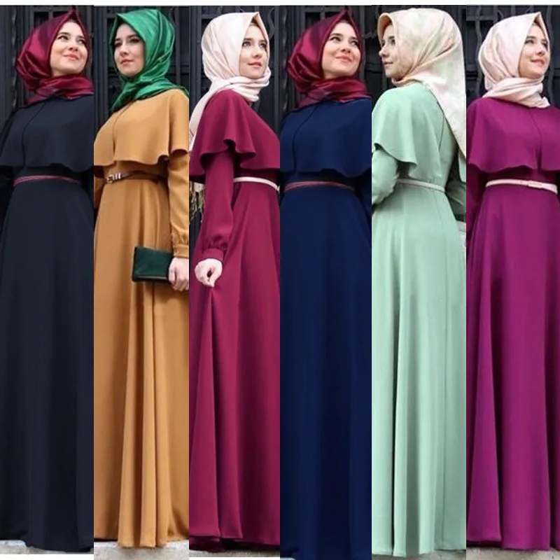 New Personality Cape style abaya turkish women clothing 