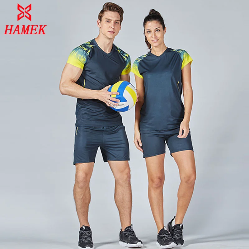 

Survetement Football tracksuit 2017 Men Volleyball Sets Breathable Short Sleeve Volleyball Jerseys Uniforms Kits X-1623