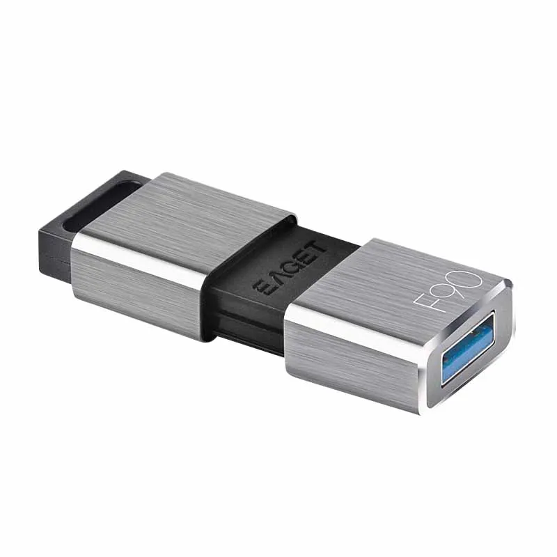 Eaget F90 Usb3.0 флеш-накопитель Флешка водостойкий флеш-накопитель карта памяти Usb - Цвет: Black silver