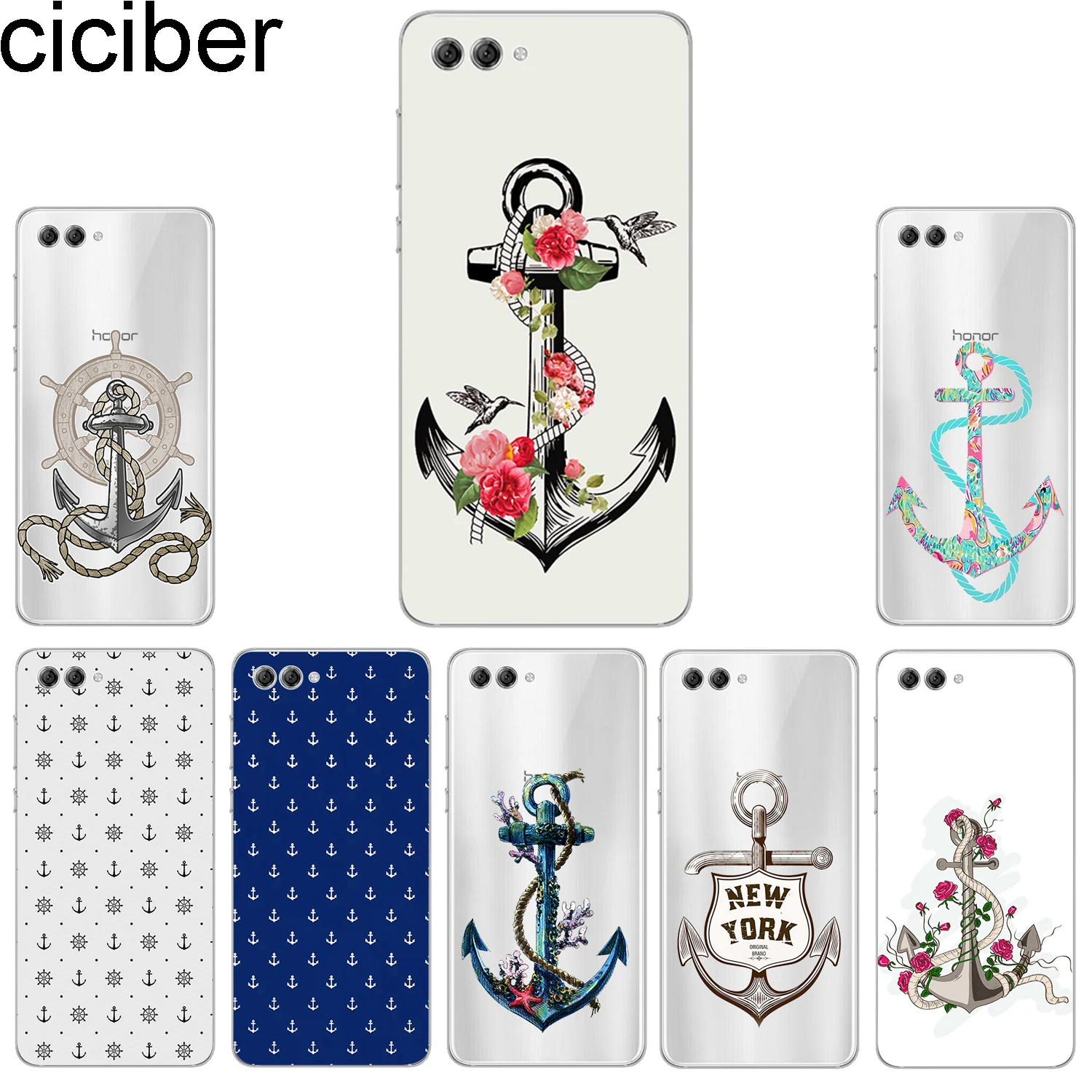 Ciciber чехол для телефона Huawei Honor 10 9 8 lite 7A 8C 8X Note V10 Play Y9 Y7 Y6 Y5 Y3 Pro Prime 2017 2018 2019 якорь
