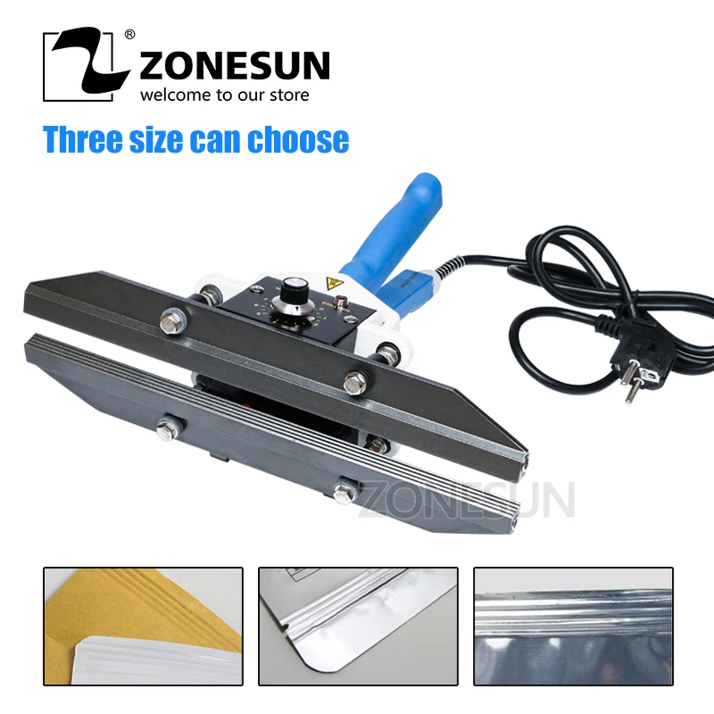ZONESUN FKR400 direct-heat Plier portable impulse sealer/composite aluminum foil sealer plastic bag sealing machine ZONESUN FKR400 direct-heat Plier portable impulse sealer/composite aluminum foil sealer plastic bag sealing machine