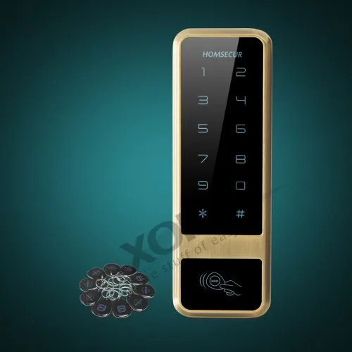 

HOMSECUR Waterproof Touch Keypad 125Khz RFID Proximity Reader Access Control+10* Keyfobs