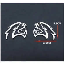 1 Pair For 2008-2017 Dodge Challenger Srt HELLCAT Fender Emblem Badge Left Right Side Stickers