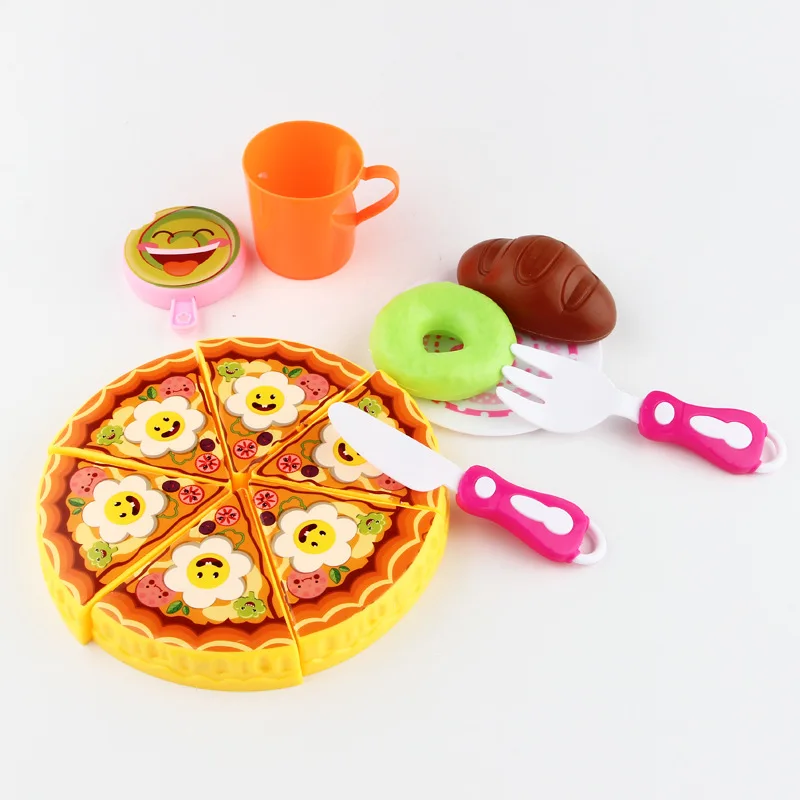 

Simulated Children's Home Toys Set Cake Tableware Set Simulated Pizza Toys bjd doll accessories