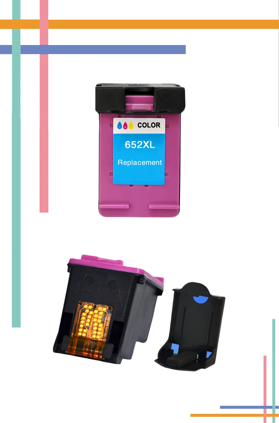 for HP652 compatible cartridge.