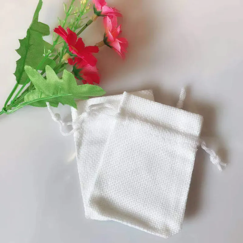 50 шт./упак.(15x20 см) Винтаж натуральный в декорированном мешковиной горшке подарок Свадебная сумка для конфет вечерние пользу мешок товары для дня рождения; завязки джутовый подарочный пакет - Цвет: white