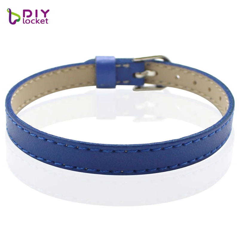 Leather Bracelet Fashion Bracelet Fashion Jewelry 10PCS 8MM Artificial Leather DIY Wristband Mix Color Charms