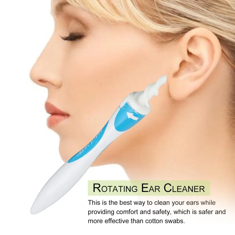 

16tips Rotating Ear Cleaner Soft Silicone Tips Safety Remove the Earwax Tool Simply Grab And Extract Earwax ear care