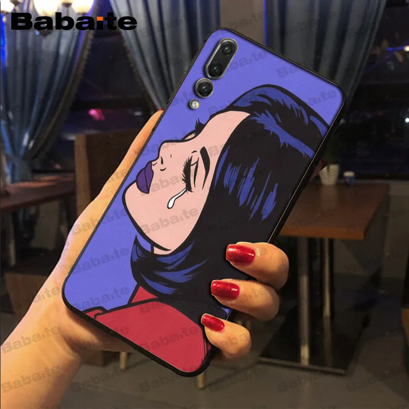 Vintage Pop Art Crying Girl