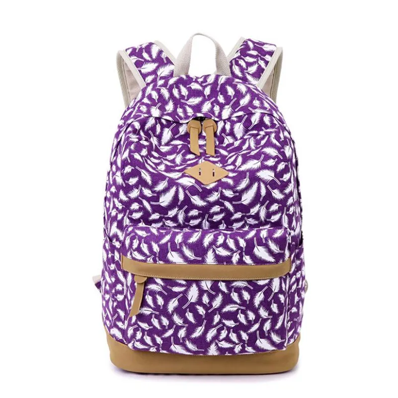 

OKKID kids canvas bag pink school backpack for girls child bookbag mochila infantil escolar women travel notebook backpack girl