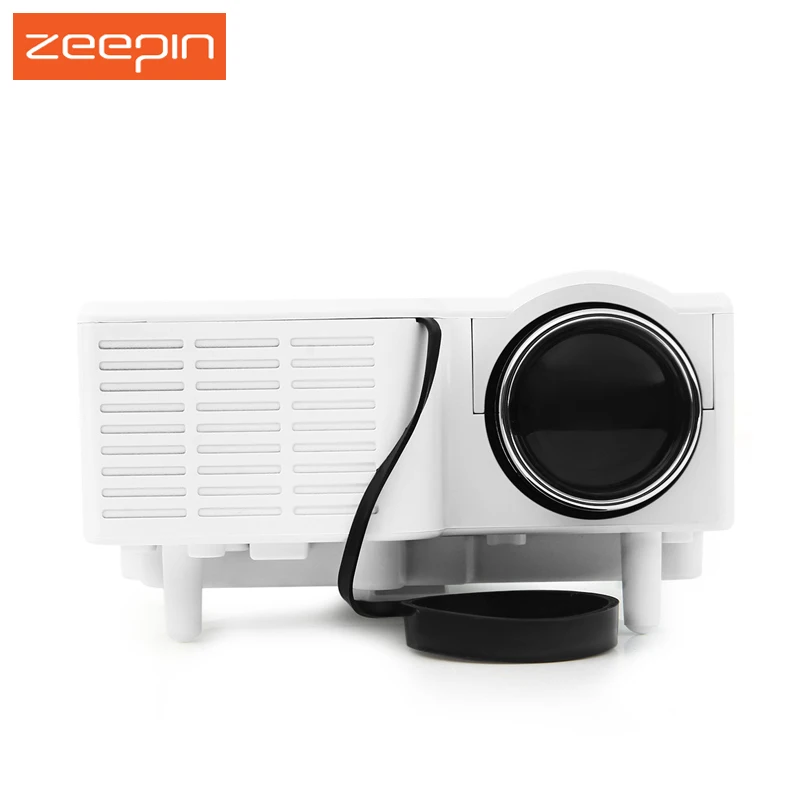 

UC-40 Protable Projector Two Colors High Definition 400 Lumens Home Mini LED Projector 3-in-1 Support AV/SD/VGA/HDMI for Video