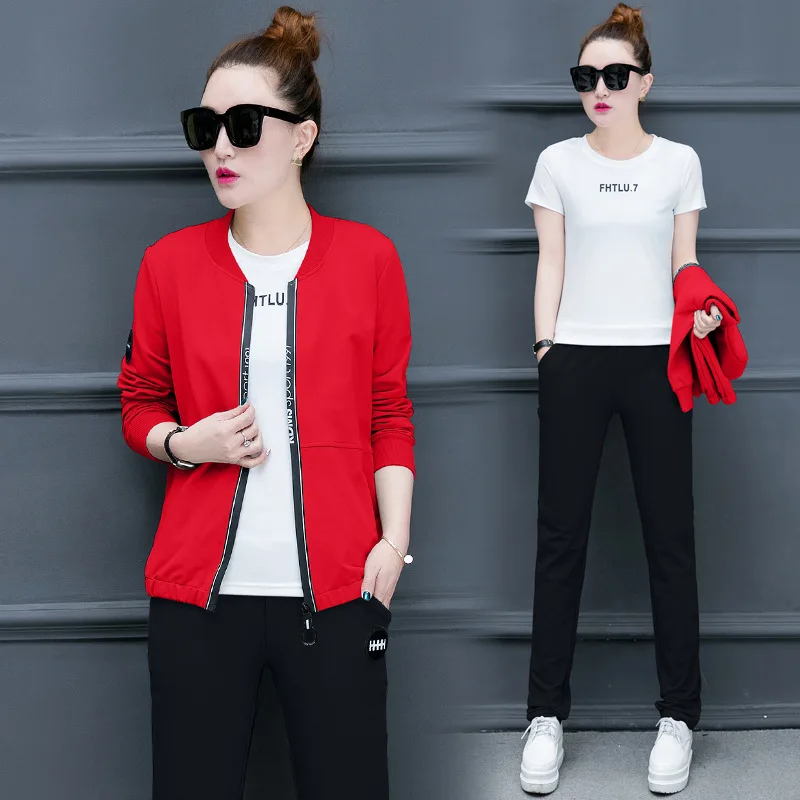 Casual 3 Piece Set Tracksuit Women Clothes 2018 Autumn Ladies Plus size Sweat Suits pants set High quality fashion women's suit Casual 3 Piece Set Tracksuit Women Clothes 2018 Autumn Ladies Plus size Sweat Suits pants set High quality fashion women's suit