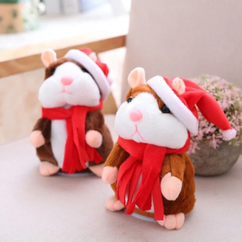 

Cheeky Hamster Electric Talking Walking Pet Christmas Toy Speak Record Hamster Gift For Drop Shipping