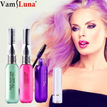 6X 6 цветов временные мелки для волос краситель Touchup тушь для ресниц-идеальный подарок для девочек Дети Женщины