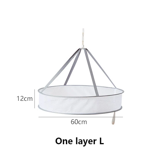Новая практичная сушильная стойка с крючками Складная подвесная одежда корзина для белья сетка-сушилка двухслойная стирка сушильные носки корзина для одежды