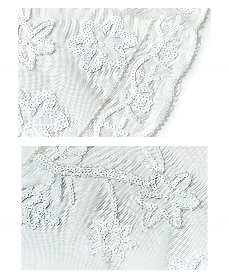Women Glittering 1920s Shawl Wraps Sequin Beaded Evening Cape Bolero Flapper Cover Up (5)