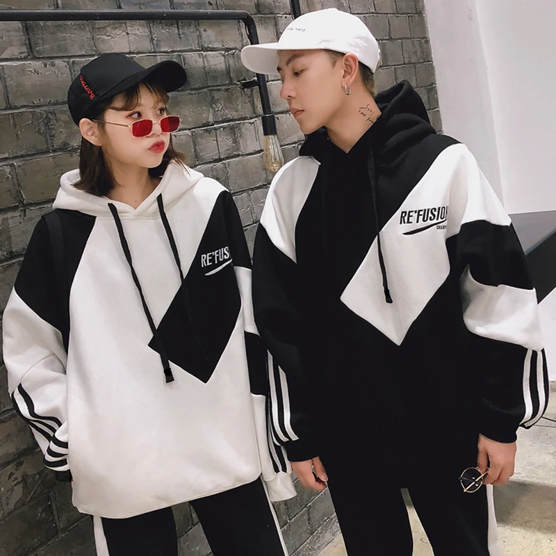 

2019 Spring And Summer New Chinese Style Men's Comfortable High Quality Harajuku Stitching Sports Cotton Loose Pullover