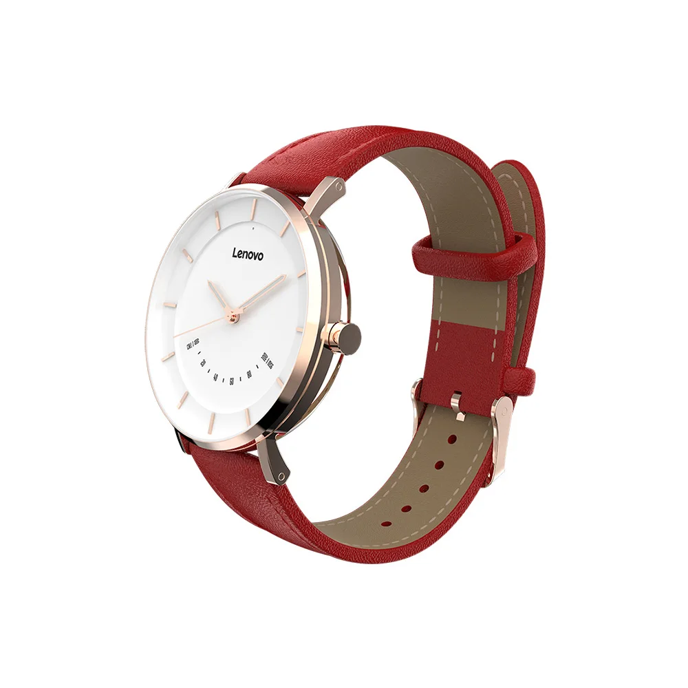 Lenovo Watch S смарт часы 5ATM водонепроницаемый фитнес-трекер умный Шагомер напоминание о сообщении монитор сна Вибрационный будильник - Цвет: RED