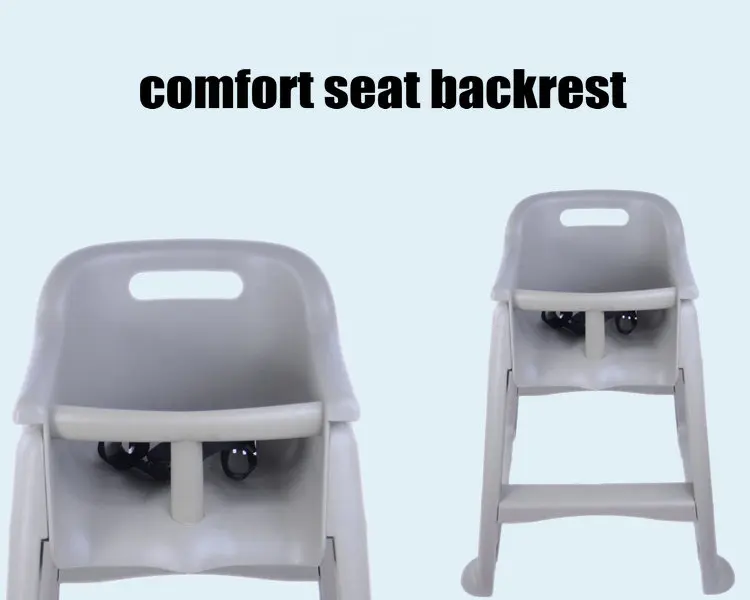 PP пластиковый детский обеденный высокий стульчик, 4 колеса детское кресло, детское кресло для кормления с регулируемым поддоном, может быть детское сиденье-бустер с бесплатным подарком