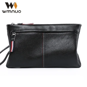 

Wmnuo Men Hand Bag Handbag 2020 New Fashion Genuine Leather Male Coin Purse Cowhide Men Clutch Wallets Casual Phone Bag Simple