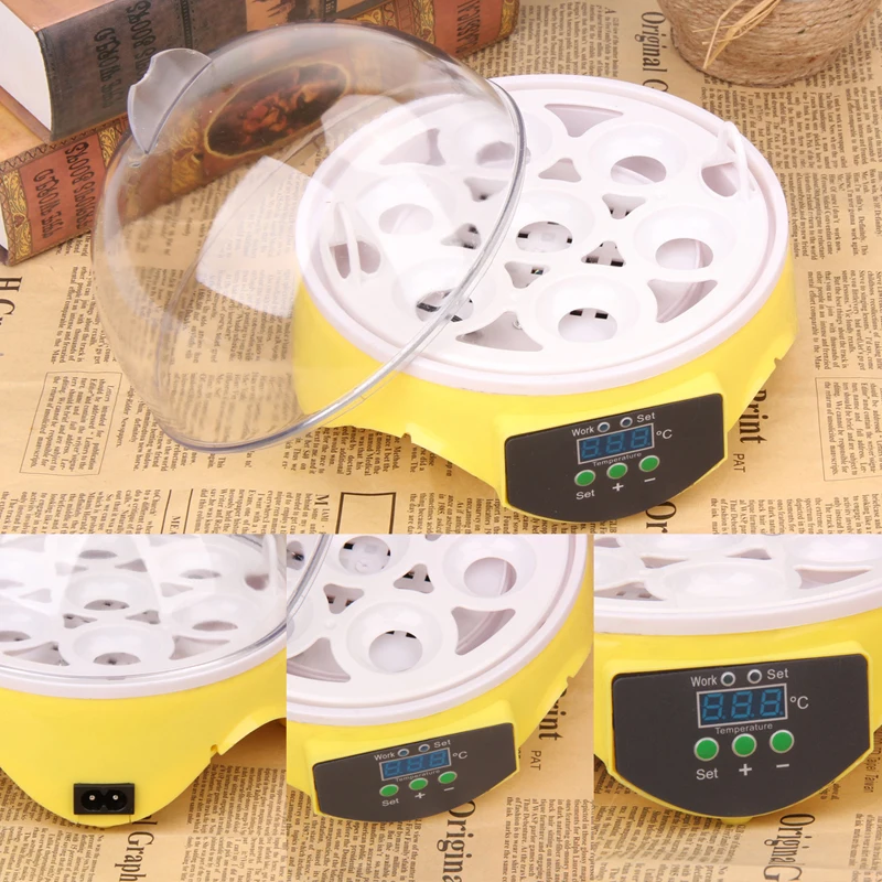 Mini 7 Eggs Incubator Poultry Incubator Brooder Digital Temperature Hatchery Egg Incubator Chicken Duck Bird Pigeon UK/US Plug Mini 7 Eggs Incubator Poultry Incubator Brooder Digital Temperature Hatchery Egg Incubator Chicken Duck Bird Pigeon UK/US Plug