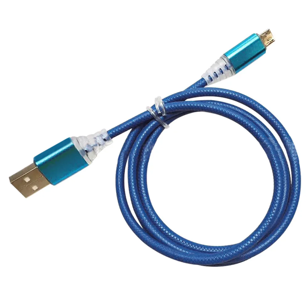 

mini usb cable Micro USB Visible LED Flow Light mini usb to usb quick Charging Data Sync Cable for Android Phone MP3 MP4 z85