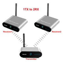 measy av220 2.4GHz Digital STB Wireless Sharing Device AV Sender Extender Up to 200m(1TX TO 2RX)