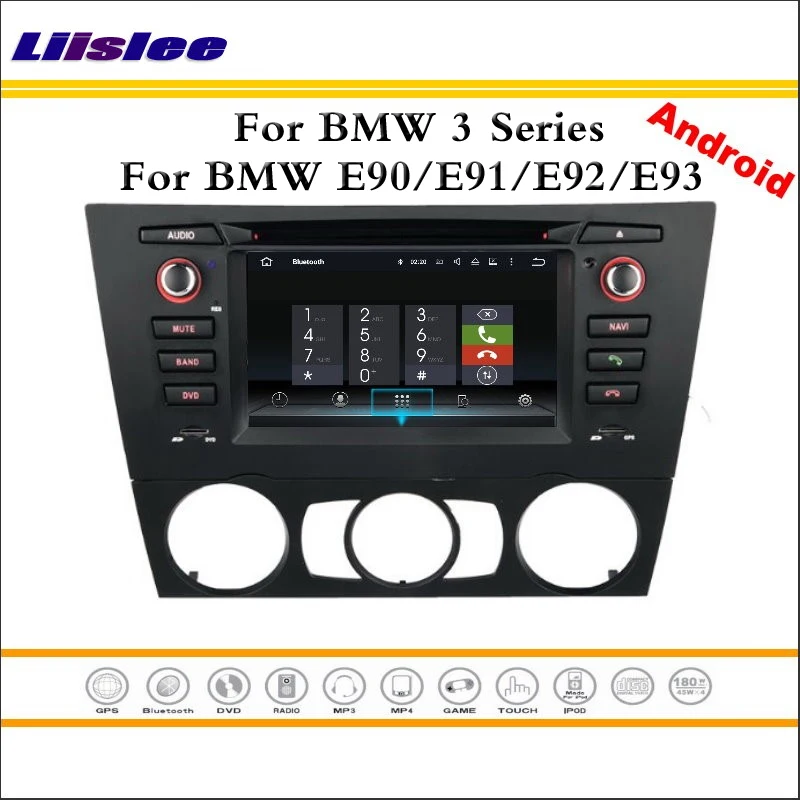 Best Liislee Car Android Multimedia For BMW E90 / E91 / E92 / E93 3 Series 2005 Stereo Radio CD DVD Player GPS Navi Navigation System 5