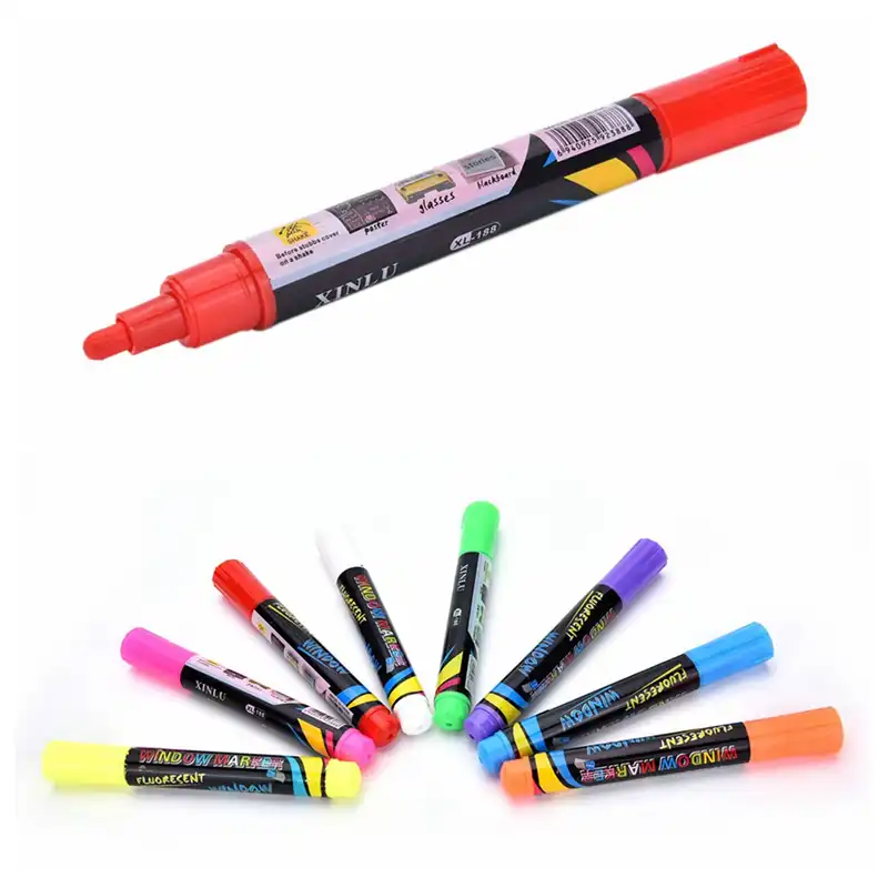 Wholesale 5//10 Plastic Black Whiteboard Marker Dry Erase Pen with Eraser Lid Cap