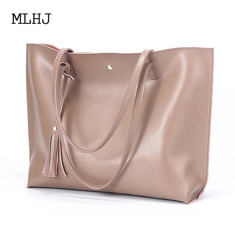 

MLHJ handbags for women 2018 New fashion occident solid color Messenger bag Large capacity mother package