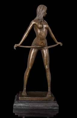 

Copper Brass CHINESE crafts ation Asian Western Human Body art libido sexy girl naked statue Bronze Sculpture figures of fashion
