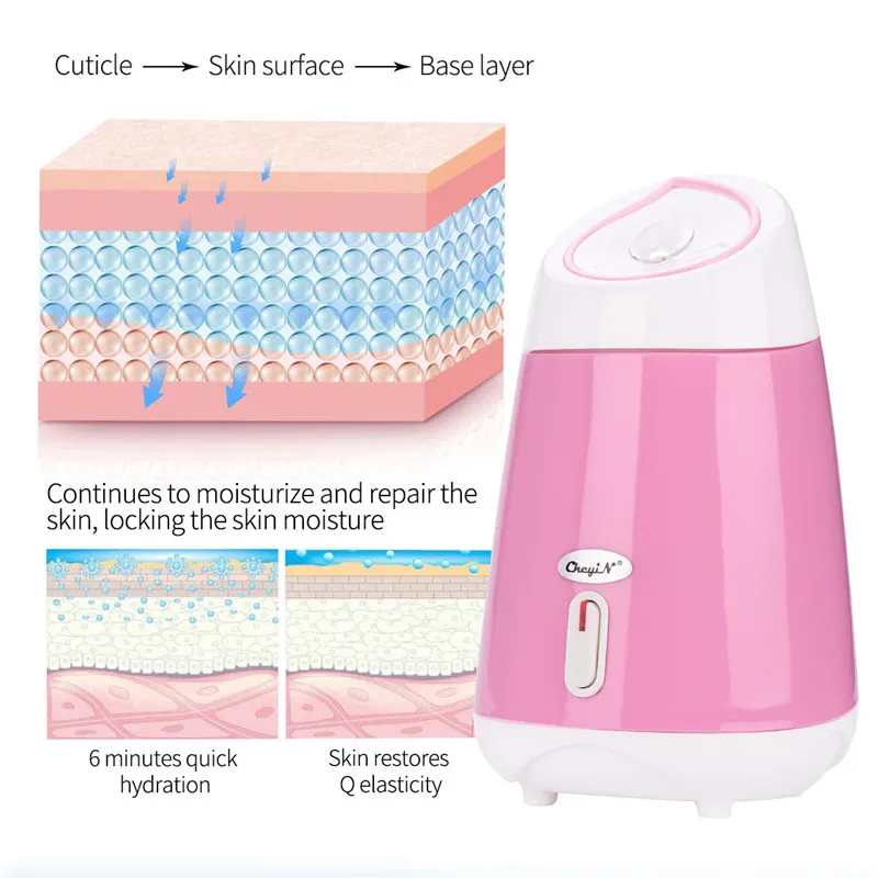 Пароварка для лица для фруктов и овощей, бытовой спа-инструмент для красоты кожи, нано-ионный Пароварка для лица, распылитель, увлажняющий аппарат