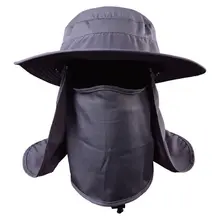 Outdoor Fishing Hat Sport Hiking UV Protection Face Neck Flap Sun Cap
