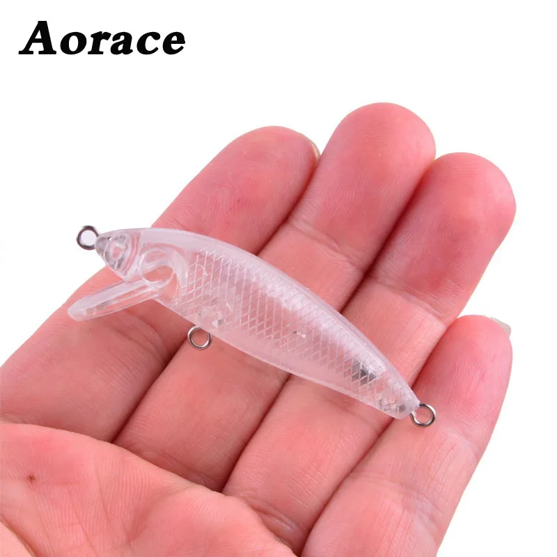 

5Pcs Unpainted Lure Bait Isca Artificial Fishing Wobblers Hard 3.53g 5.5cm Minnow Blank Trout Fishing Baits