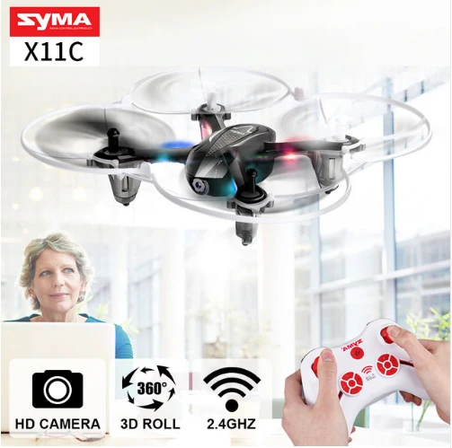 X11C Syma RC Drone con Camara 2.0MP HD 4CH 2.4 GHz Motor Sin Escobillas helicoptero Mini Aviones Quad copter Dron Regalo para ni | Игрушки и