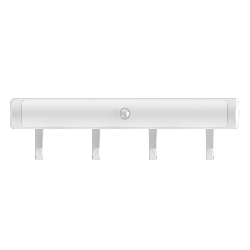 ИК-датчик движения светодиодный ночной Светильник внутренний светильник ing для ванной прихожей лестницы Автоматическое включение/выключение настенный светильник новейший со съемными крючками