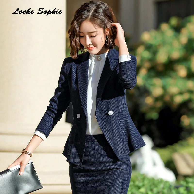 1pcs Women Plus size Blazers coats 2019 Spring cotton blend Ruffles Small Suits jackets ladies Skinny office Blazers Suits coats