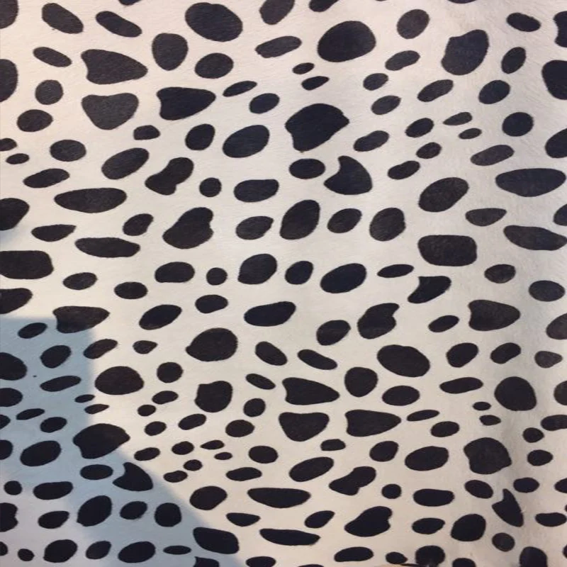 

Polka dots Genuine Horse Hair Leather Piece forHandbag/shoes/Purse,Free Shipping by express