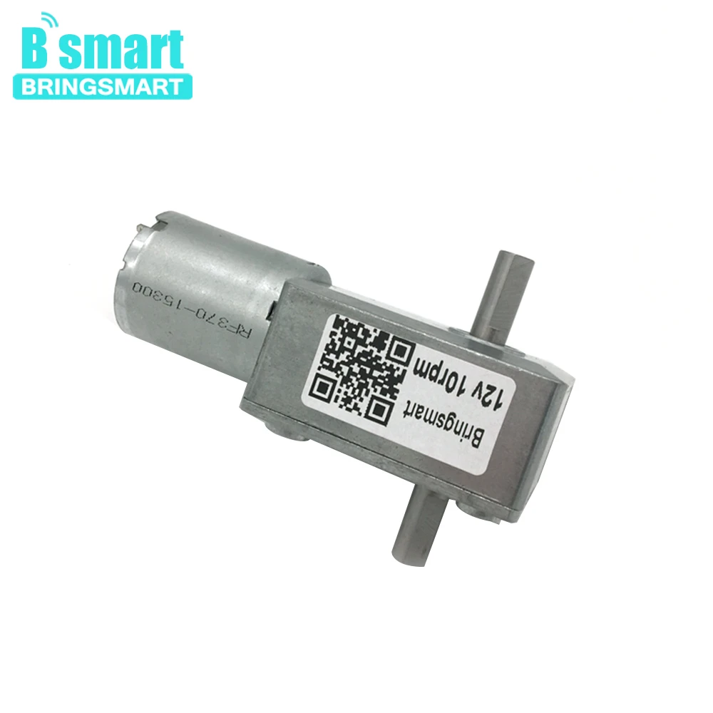 Bringsmart JGY-370S микро редуктор двигателя 12v 24v DC червь Шестерни Мотор Двойной Вал обратный с встроенной функцией спуска затвора двойной Выход вал мини инструменты