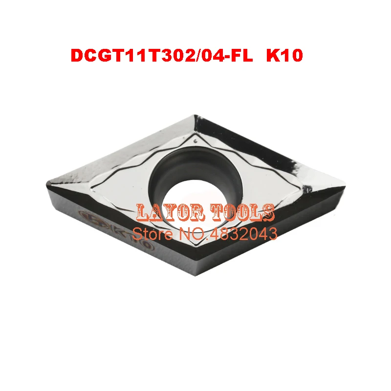 DCGT11T302-FL K10/DCGT11T304-FL K10 10 шт. токарный станок с ЧПУ специальное лезвие подходит для