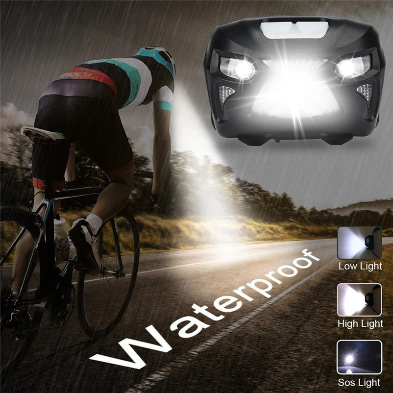 New Portable IR Sensor Headlight Induction COB Lantern Headlamp 3000 Lumen LED Head Torch for Bicycle Light #FS#4MY11 (25)