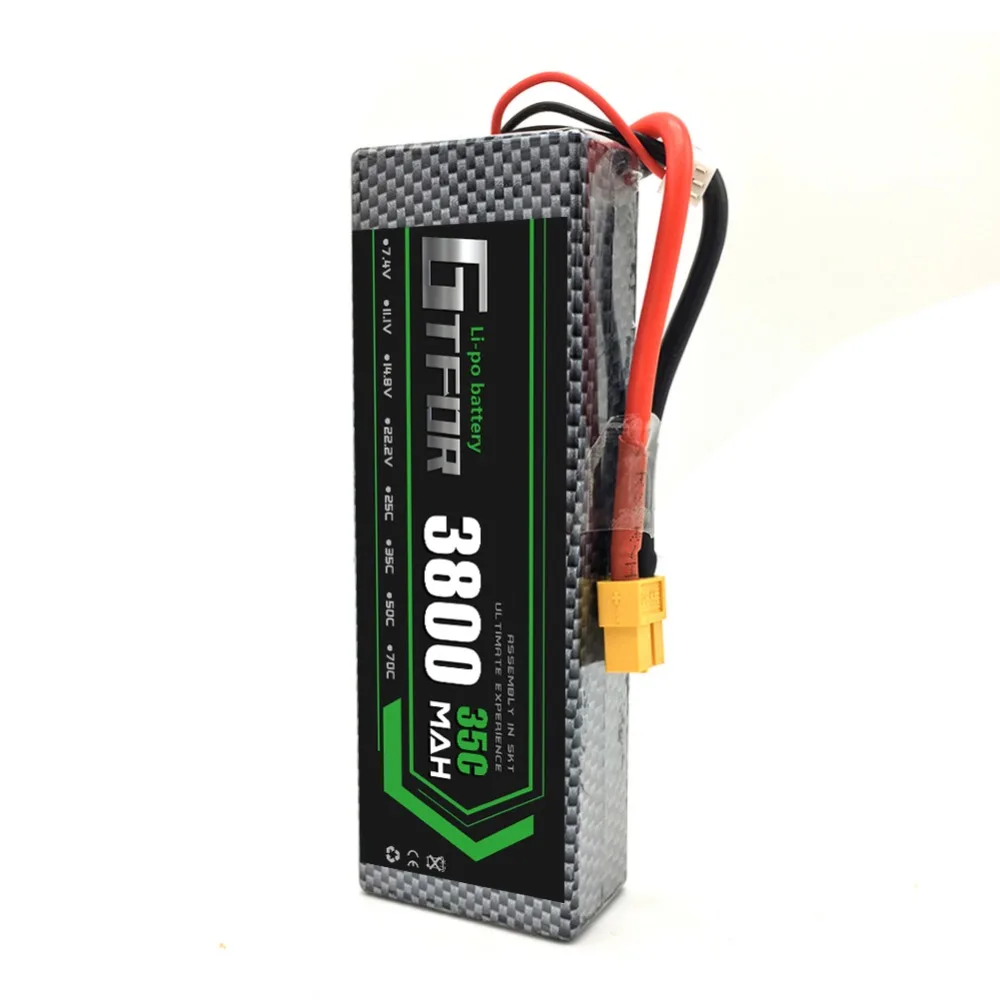 Жесткий чехол DXF 3800 мАч Lipo 35C 2S 7 4 В литиевая батарея ПВХ высокой мощности
