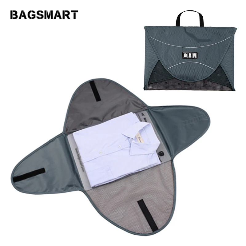 BAGSMART 17 Inch Anti wrinkle Shirt Travel Packing Cubes Small Travel