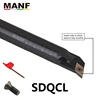 MANF 8mm10mm S16Q-SDQCR07 Turning Tool Boring Bar Cutting Toolholders Screw Clamping Hoders For DCMT07/11 Indexable Inserts ► Photo 2/6