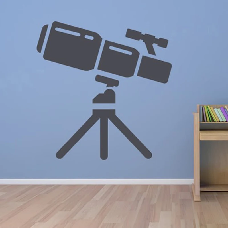 Telescope Wall Stickers Home Decor Living Room Removable Vinyl Wall