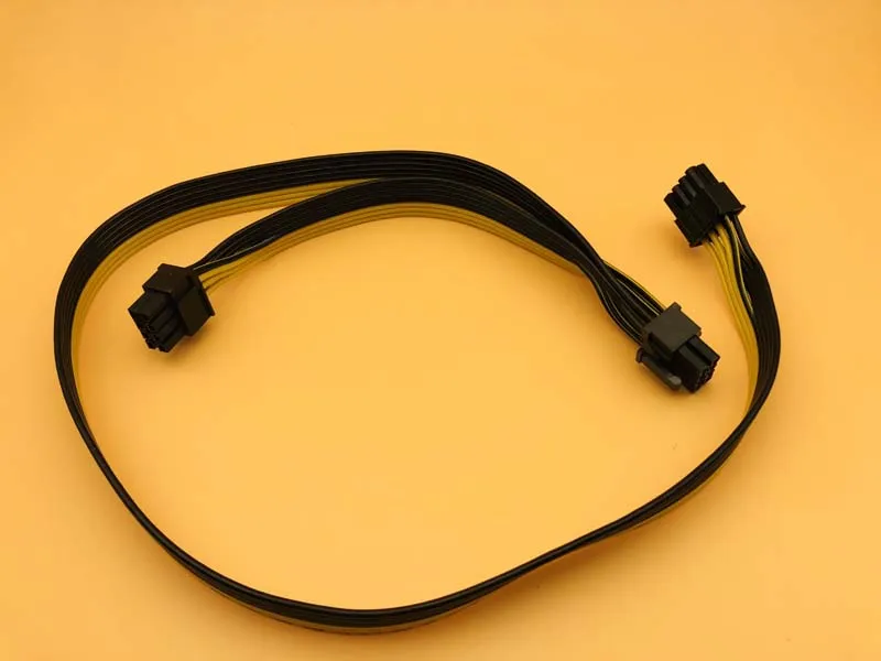 8Pin to 8Pin(6+2) Graphics Video Card Power Cable Dual Port Connector 8p to 8p Cable 18AWG Wire Adapter for PC BTC Mining