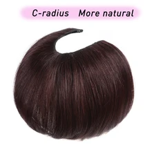 купить✲ U Part Hair Toupee Прямые Волосы Синтетический Материал Волос Ручной Работы Натуральный Черный