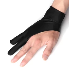 Перчатки для рисования художника, 2 пальца, противообрастающие перчатки для любого графического рисунка, планшета, свободный размер, перчатки для рисования