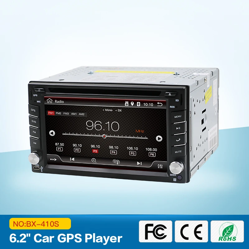 16G ROM Android 7.1 Car Radio 6.2 inch 2din car dvd support with SD / CD / DVD / GPS Navigation